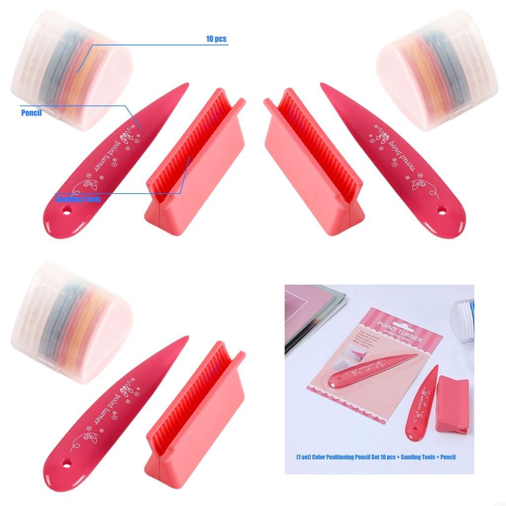 Bone Folder Tool - L43A 10Pcs 컬러 재단사 분필 세트(연삭