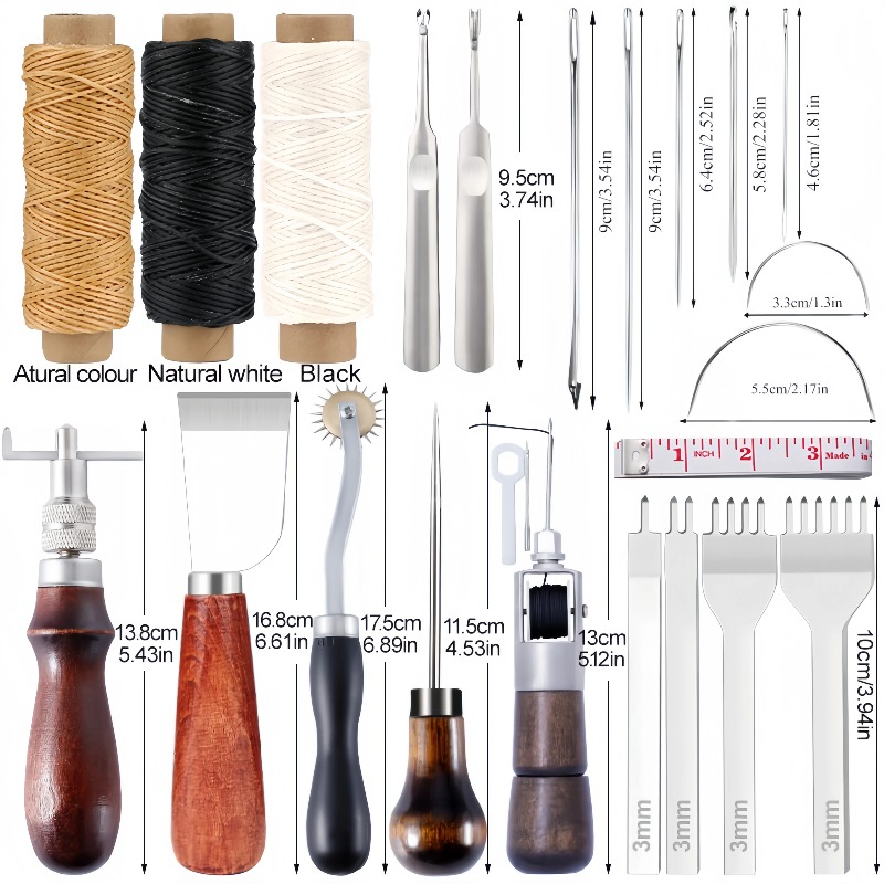 Groover Stitching Tool - 전문가용 수제 가죽 공예 도구 키트,