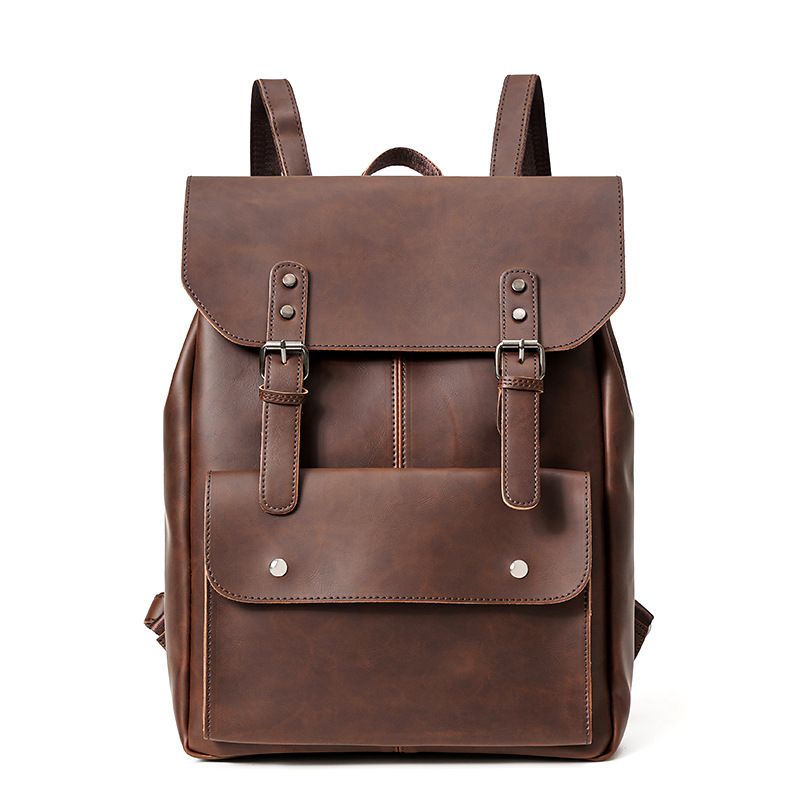 빈티지 스타일 남성용 가죽 백팩, 14인치 노트북 수납 - Leather Work Rucksack Mens 리뷰 및 가격