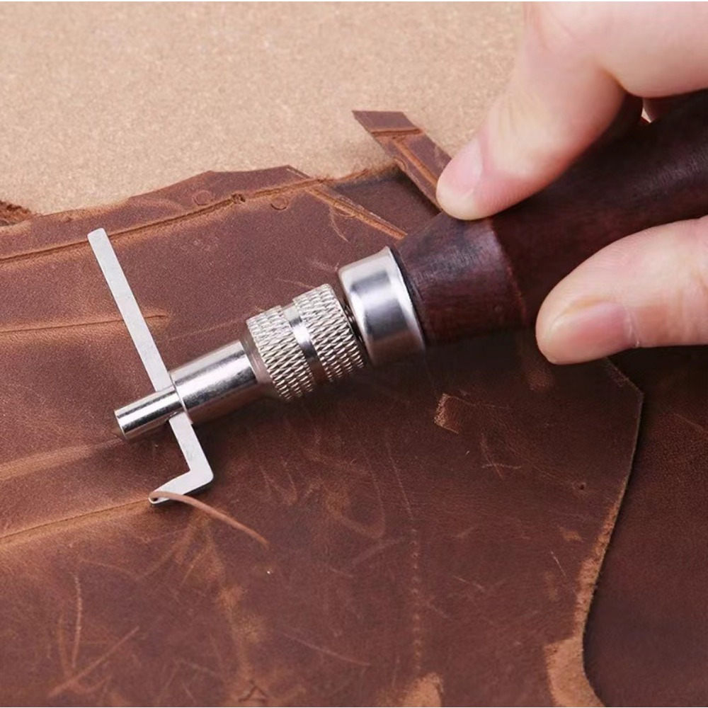 1개 조절 가능한 가죽 엣지 스티칭 그루버 노처 DIY - Groover Stitching Tool 리뷰 및 가격