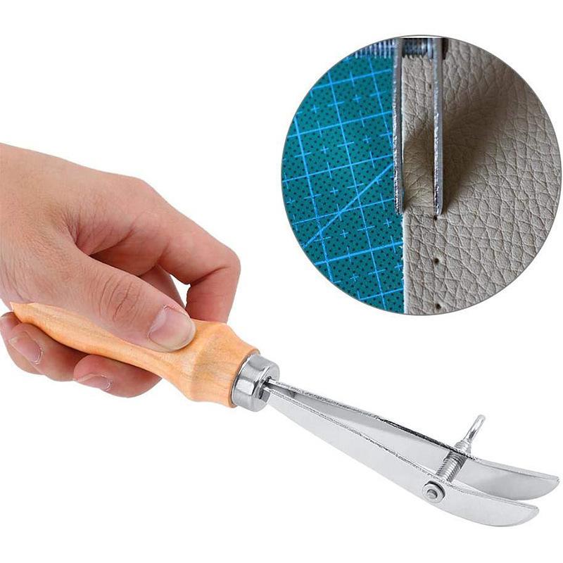 *조절 가능한 가죽 가장자리 홈 파기 도구, 수공예 홈 - Groover Stitching Tool 리뷰 및 가격