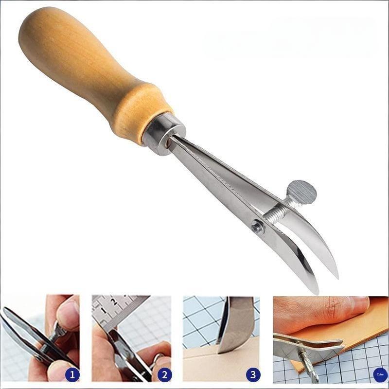 *조절 가능한 가죽 가장자리 홈 파기 도구, 수공예 홈 - Groover Stitching Tool 리뷰 및 가격