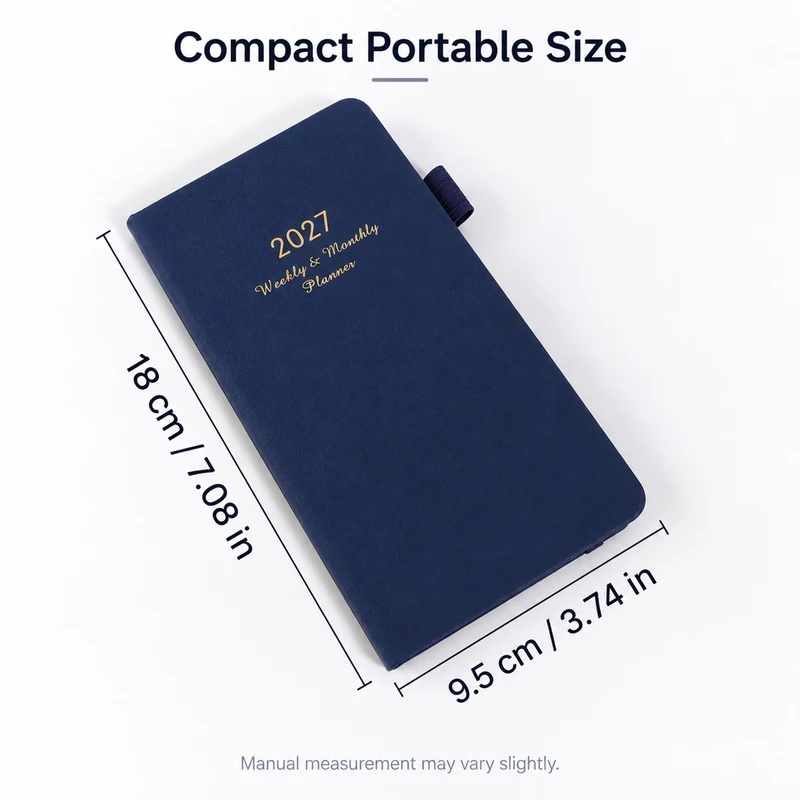 2027년 주간 및 월간용 휴대용 플래너, 펜 고리가  - Leather Work Diary Covers 리뷰 및 가격