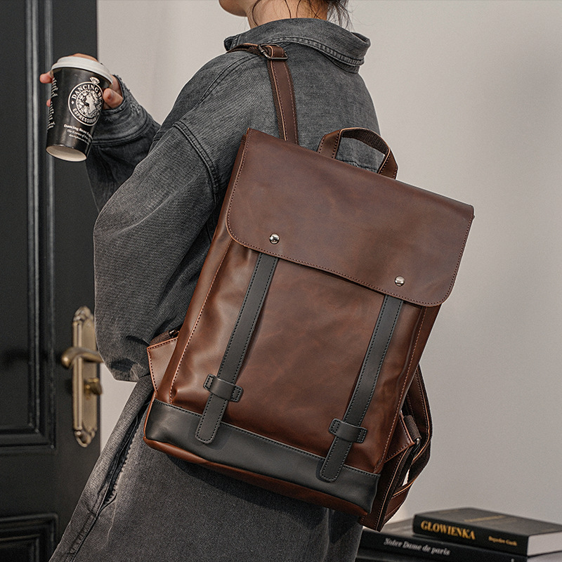 남성용 빈티지 가죽 백팩, 14인치 노트북 수납 가능, - Leather Work Rucksack Mens 리뷰 및 가격