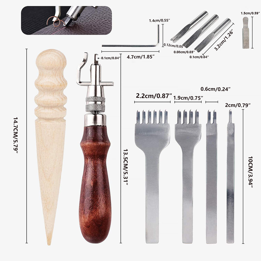 7 in 1 조절식 가죽 공예 그루버, DIY 수제 가 - Groover Stitching Tool 리뷰 및 가격