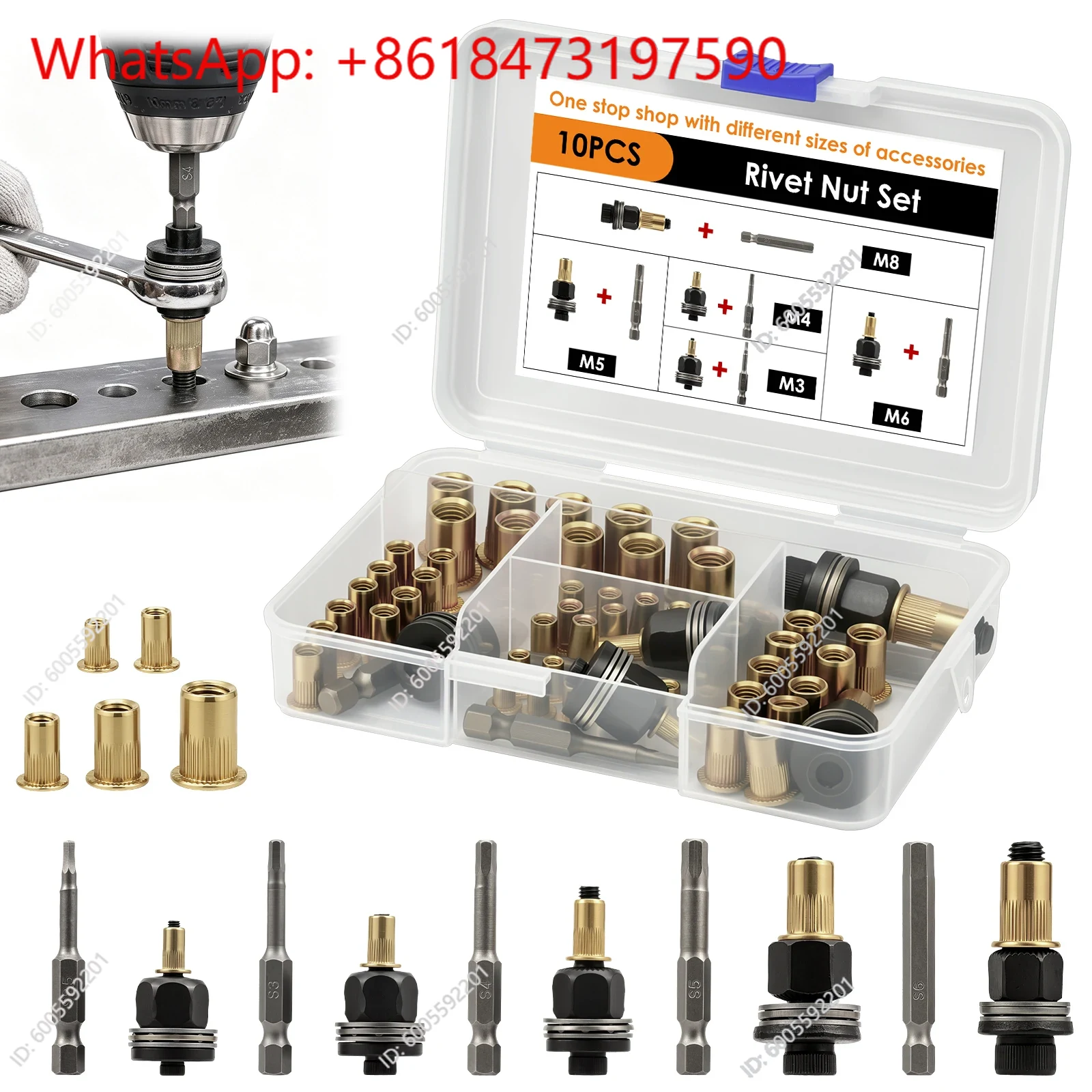 리벳 너트 공구 세트, M3, M4, M5, M6, M - Rivet Setter Tool 리뷰 및 가격